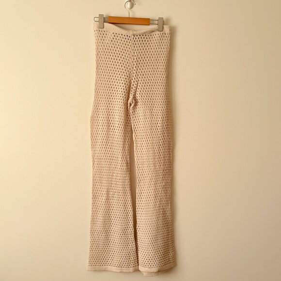 Dynamite Crochet Set Tank + Pants Bundle  Beige Cream Size Small - Picture 6 of 9